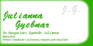 julianna gyebnar business card